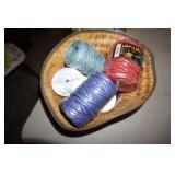 Basket Lot of Ribbon