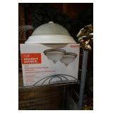 2 Ceiling Light Fixtures 1 in box, 1 not