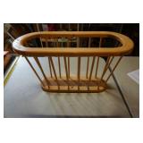 Wooden Magazine Rack