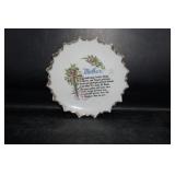 Small Porcelain Plate 'Mother'