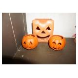 Collection of Pumpkin/Halloween Candle Holders