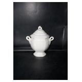 White Gravy Boat spoon is missing