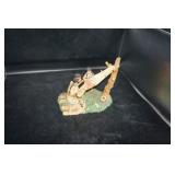 American Indian Woman Weaving