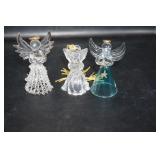 Set of 3 Glass Angels