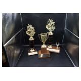 Collection of 3 Sports Trophies