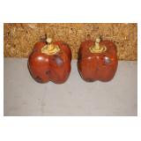 Pair of Ceramic Red Peppers