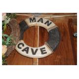 Wooden Life Preserver 'Man Cave' Wall Decor