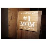 Wooden Sign #1 Mom