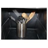 Canister of Kitchen Utensils