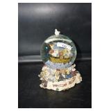 Snow Globe Says Welcome Aboard Noah's Ark