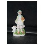 Young Lady w/rabbit figurine