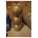 XLarge Gold Tone Christmas Bulbs