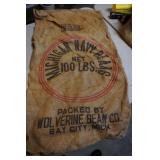 Michigan Navy Bean Burlap Sack