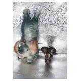 Collection of 2 Porcelain Elephants