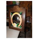 Mirror w/wooden frame