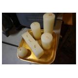 Collection of Candles & Candle Holder