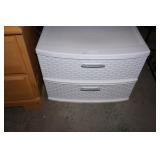 Sterilite 2 Drawer Plastic Cabinet