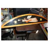 Wooden Wall Decor w/African American Angel