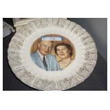 President Eisenhower & Wife Plate