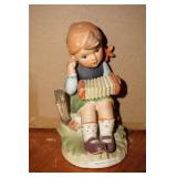 Hummel Style Figurine of Girl & Accordion