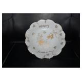 Happy Anniversary Pedestal Dish