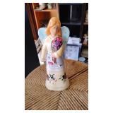 Porcelain Angel w/Yellow Dress