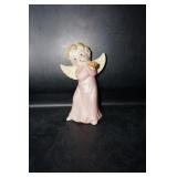 Angel w/ pink dress & instrument Figurine