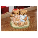 Home Interior Girl/Boy Bear Figurine