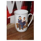 Norman Rockewell Coffee Cup The Lighthouse Keeper