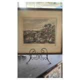 F&M Picture Batchelor Hall Plate 3 Hunting Scene