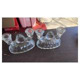 Set of Vtg Candle Holders