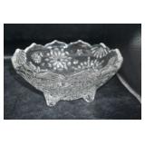 3 Footed Glass Bowl