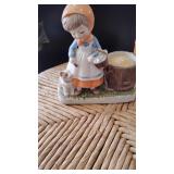 Little Girl w/votive candle holder Figurine