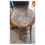 Large Heart Shaped Platter w/roses