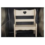 Small Wooden Doll Bench