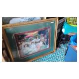 F&M Sofa Picture Victorian Scene