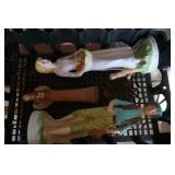 Bl of Figurines 2 Tall & 1 Small