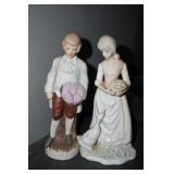 2 Victorian Figurines Man & Woman