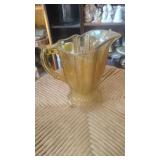 Amber Depression Glass Creamer