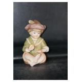 Little Boy w/apple Figurine