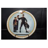 Norman Rockwell Back To His Old Job Plate
