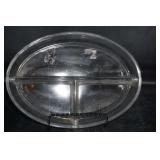 Divided Glass Dish