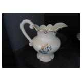 Pitcher w/blue flowers