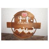 Country Friend Wooden Hanging Sign