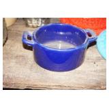 Small Two Handled Pottery Baking Dish