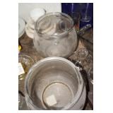 Two Anchor Hocking Glass Fish Bowls