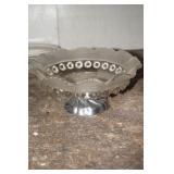 Decorative Bowl with Silver Tone Pedestal