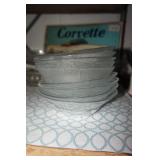 Lot of Glass Bowls with Etched Christmas Trees