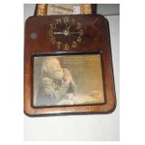 Wooden Clock with Bible Verse