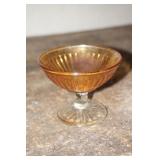 Carnival Glass Sherbet Dish